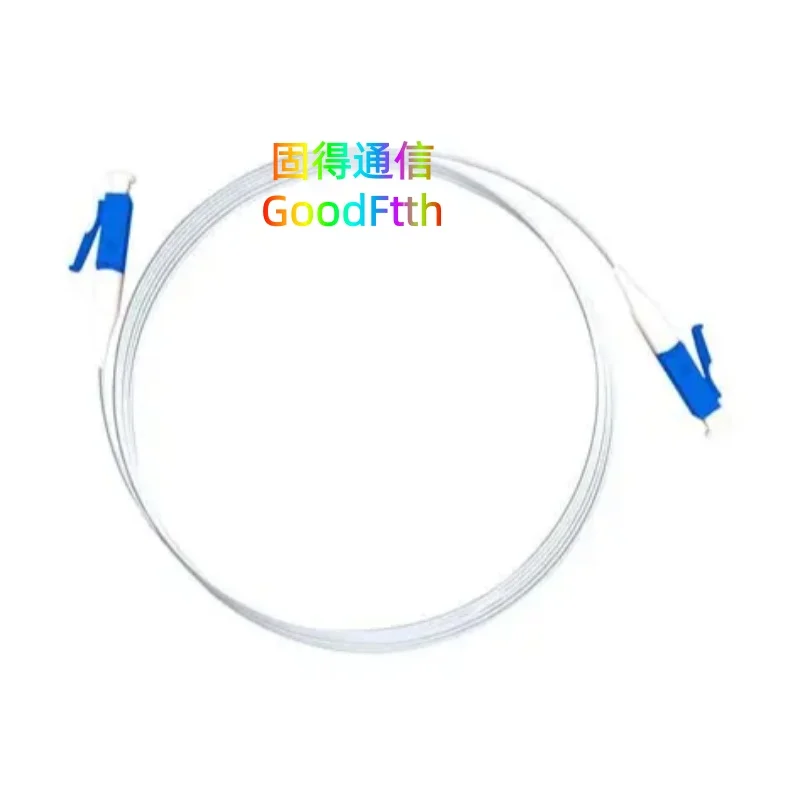 0.9mm Simplex White Cable Patch Cord Lead LC-LC UPC SM 10PCS/Lot GoodFtth
