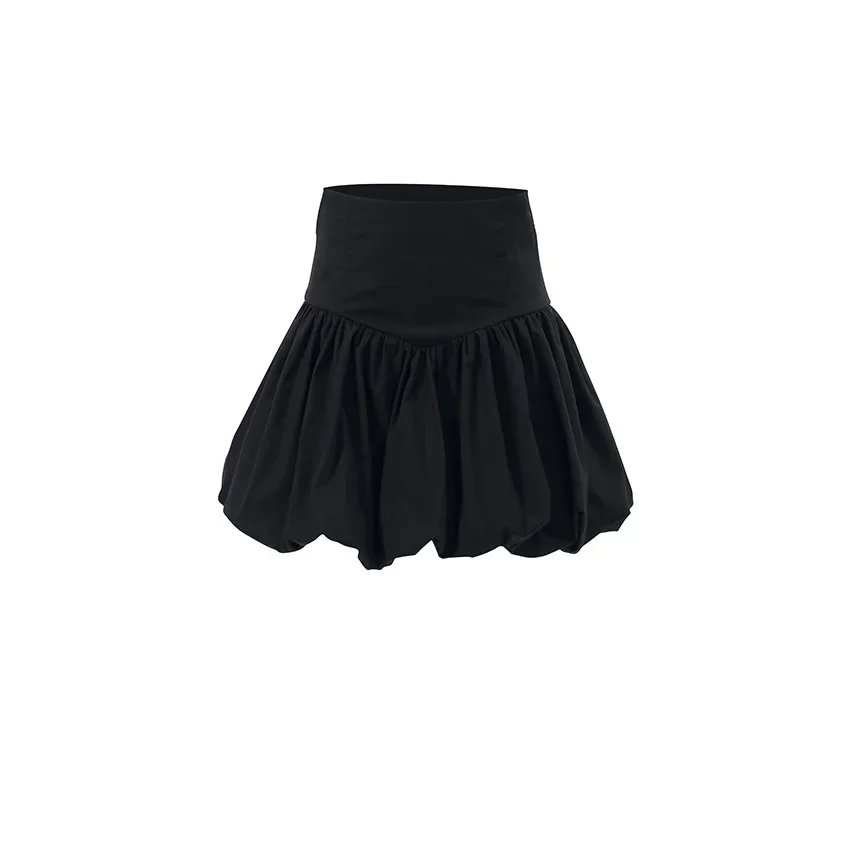 

Temperament: Pure Cotton A Swing High Waist Versatile Half length Skirt, Summer Fashion New Short Skirt for Women