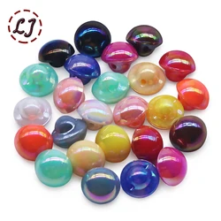 New 30pcs/lot 11mm Mushroom Resin Buttons For Sewing Kids Chindren Clothing Handmade DIY Crafts Accessories