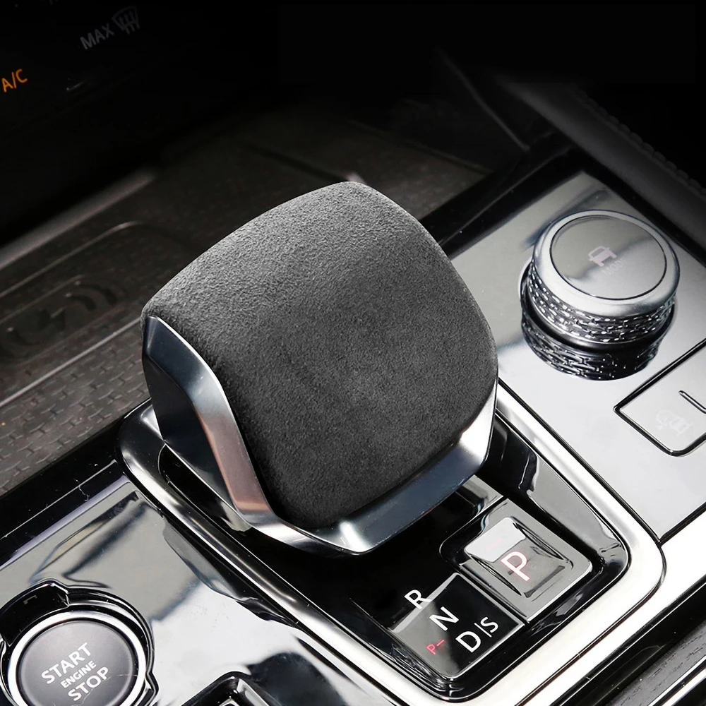 

Alcantara Suede Gear Shift Knob Cover Car Interior Accessories Auto Trim For 2021-2022 Jaguar XFL-Type F-PACE