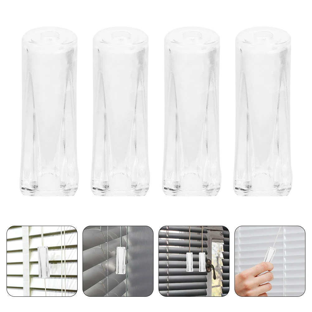 20 Pcs Venetian Blind Handle Wand Grip Household Window Vertical Rod Tip Tilt For Accessories Caps Transparent Hooks