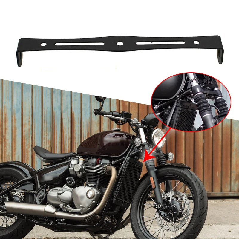 Fit FOR Bonneville T120 T100 Bobber Motorcycle Turn Light Bracket Front turn signal rear bracket Move down the hanger 