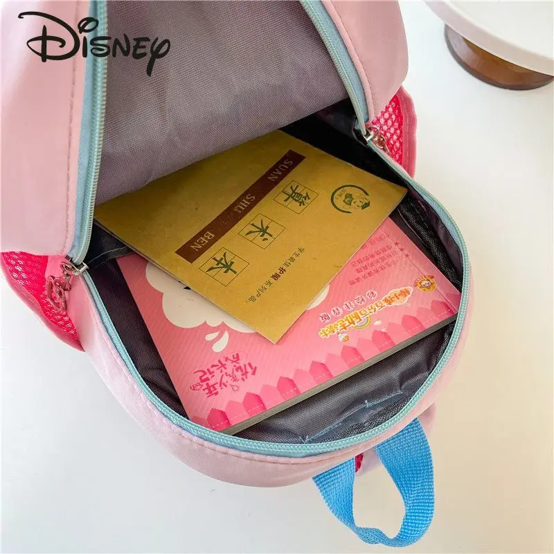 Disney 2023 New Girls' Backpack Fashion High Quality Lightweight Student Backpack Cartoon Cute Versatile Children's Backpack