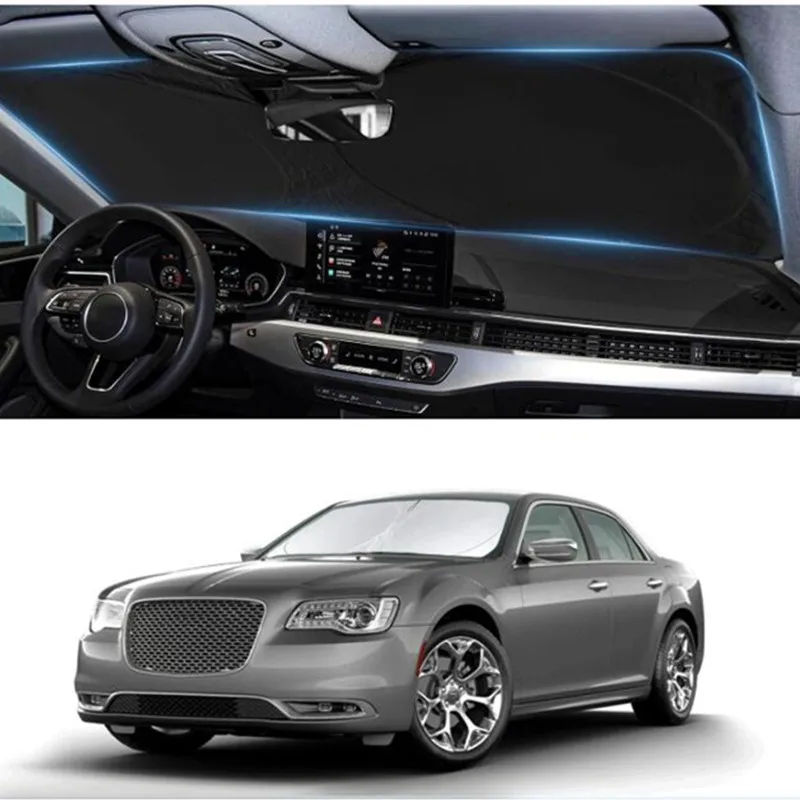 

For Chrysler Pacifica 2004-2008 Windshield Sun Shade Sunshade Sun Visor Protector Foldable Blocks UV Rays Keep Car Cooler