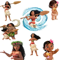 Disney Moana patches for ironing on clothes Fusible Patch DIY T-shirt for Christmas decoration on girls clothing for Kids gifts