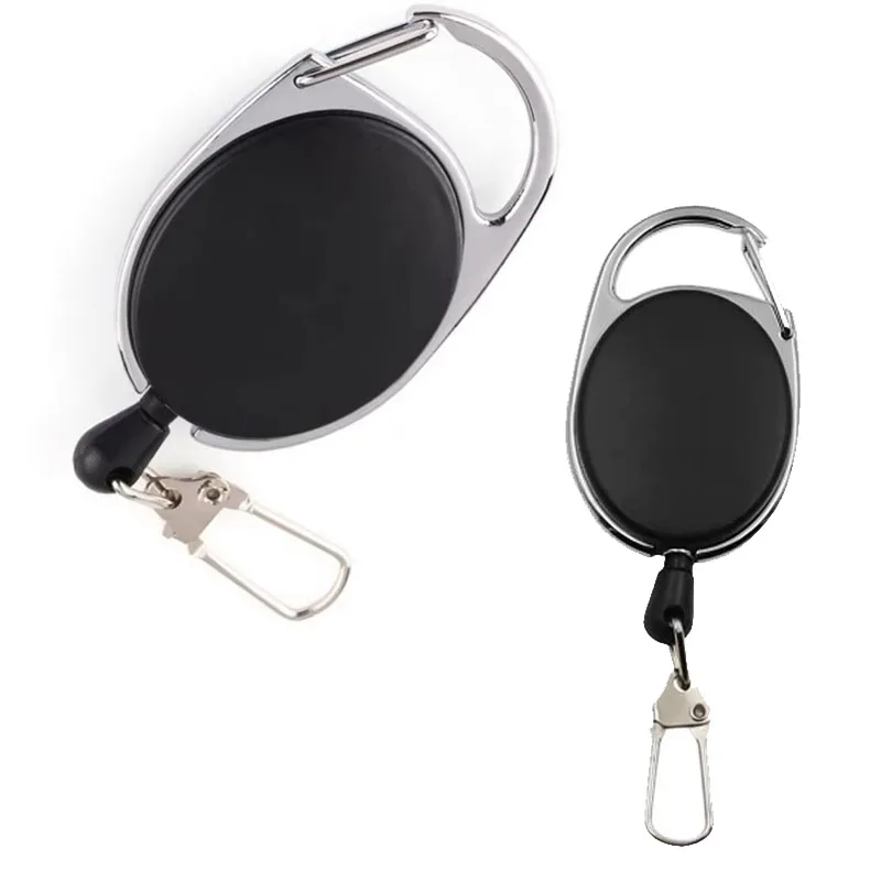 

1-10 шт. выдвижной брелок для ключей, держатель для значка на катушке, ретрактор Zinger для рыбалки нахлыстом с быстроразъемным пружинным зажимом, аксессуары для рыбалки