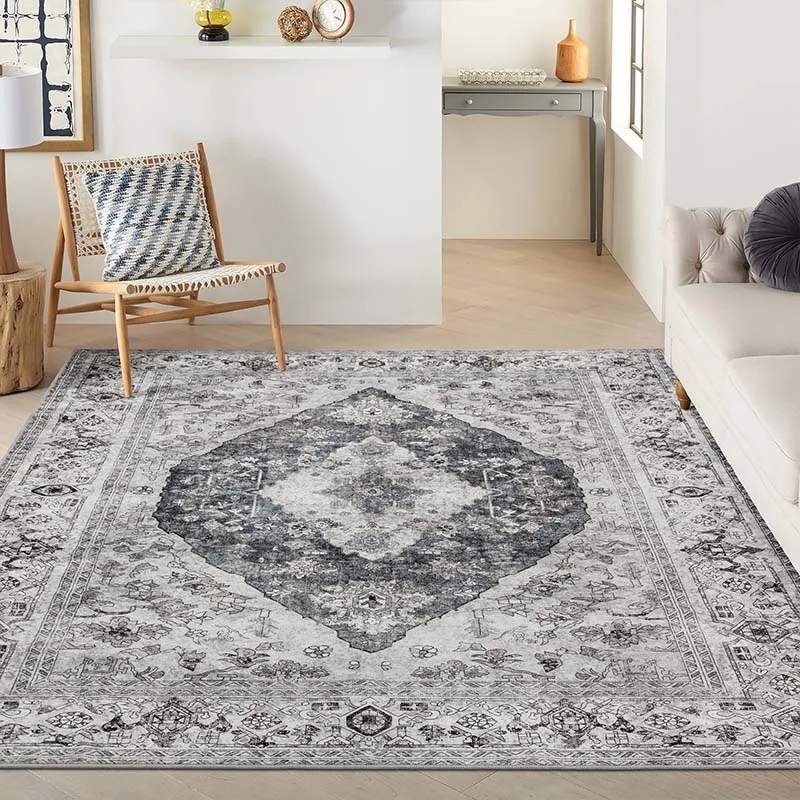 Nordic Morocco Carpet for Living Room Home Vintage Table Chair Floor Mat American Persian Bedroom Carpet Area Rugs Kitchen Mat