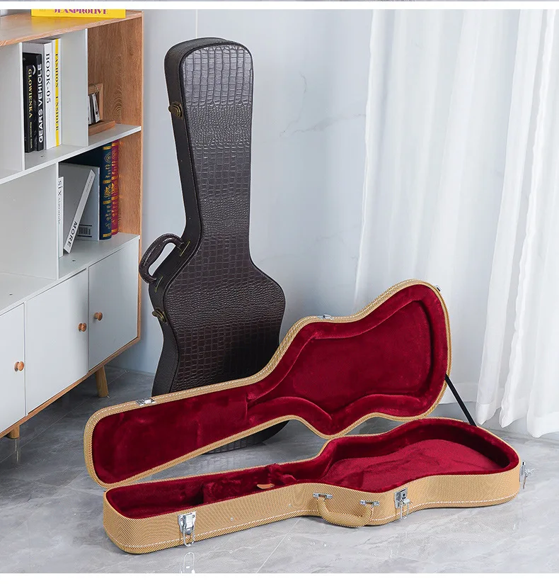 

Hooqu Electric Guitar Case High-quality Leather Case Durable Moisture-proof Leather