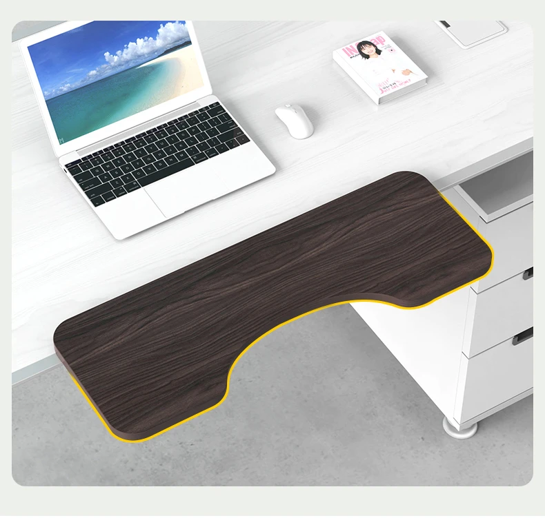 Desktop extension board, desk extension plate, non-punch computer arm holder, mouse wrist pad, office keyboard stand