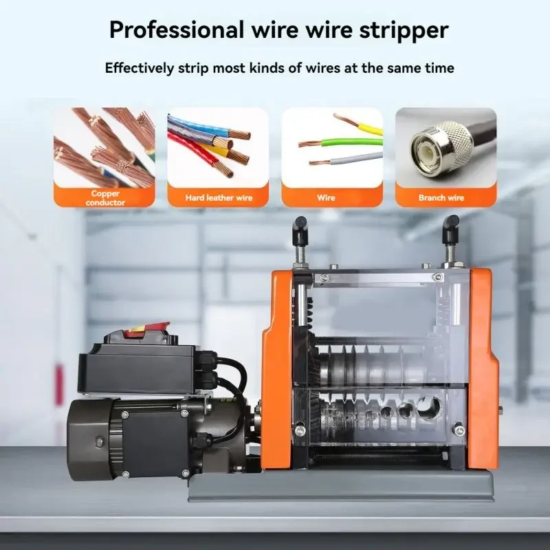 Electric Multi-channel Wire Stripping Machine Scrap Wire and Cable Stripping and Peeling Tool, Fully Automatic Wire Stripper