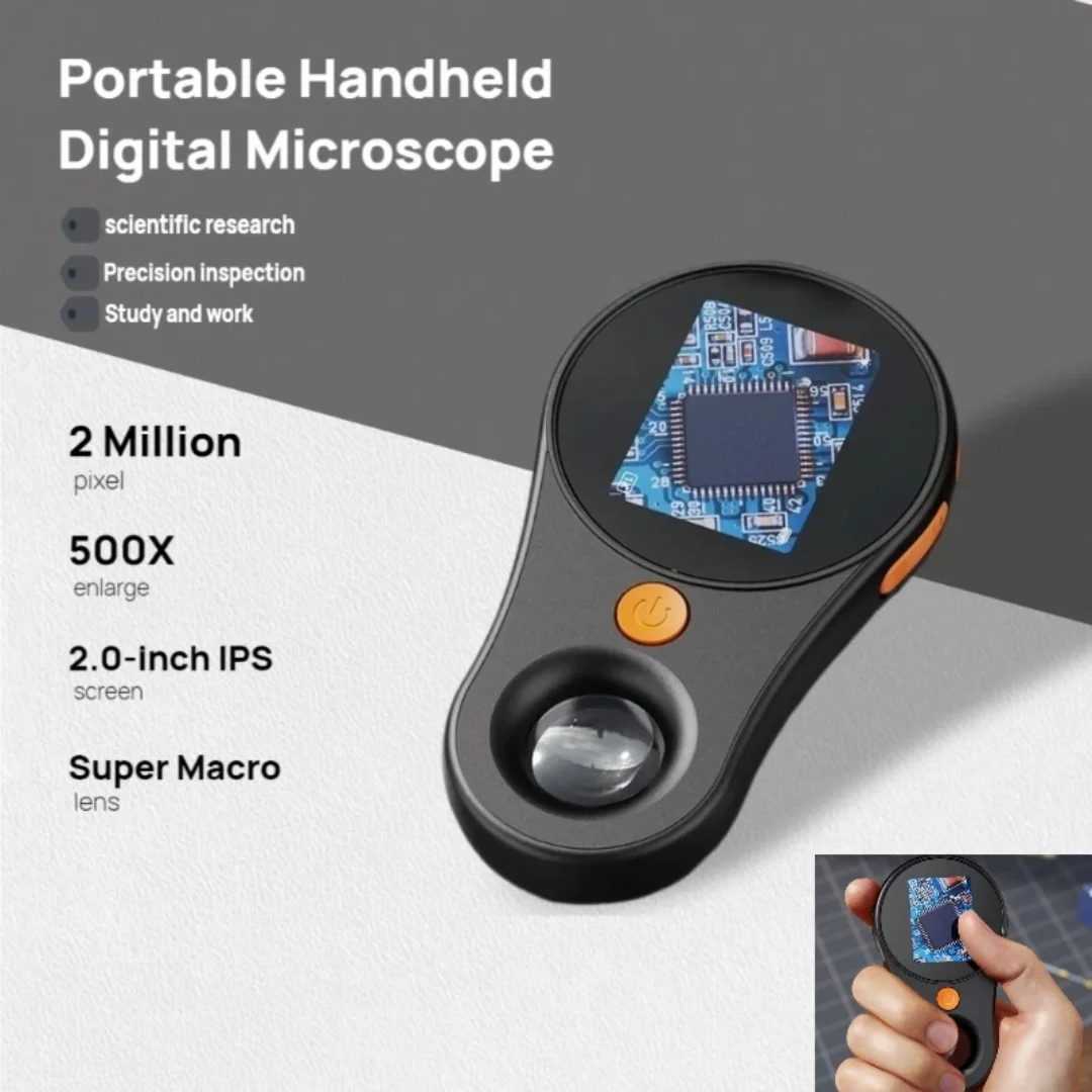 Jewelry And Watches Inc - 500-fache Vergrößerung Digitales Handmikroskop HD Elektronische