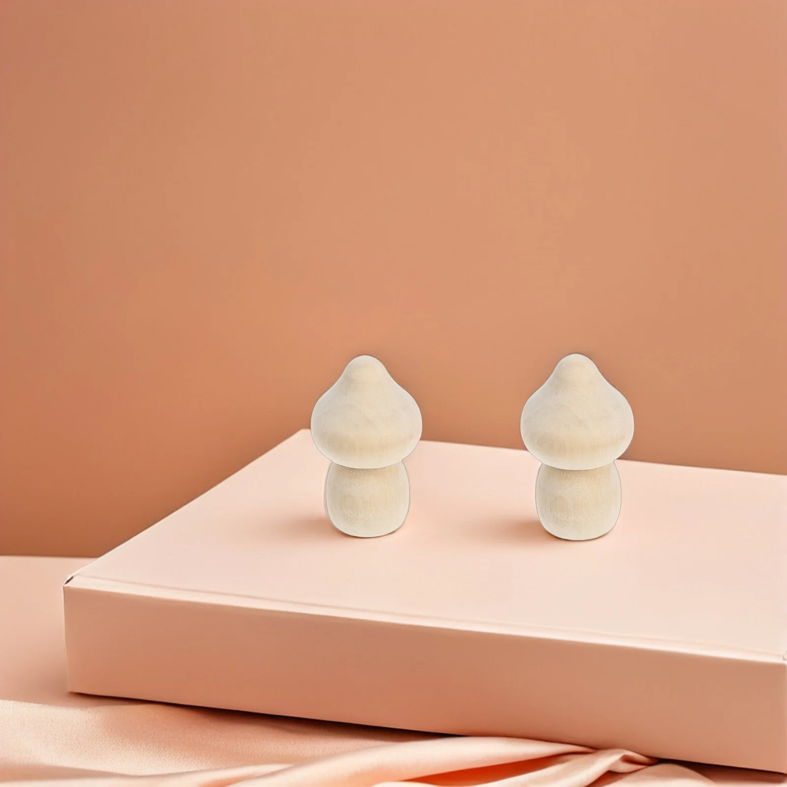 

10Pcs Unpainted Wood Mushroom Kids DIY Graffiti Craft Wooden Ornament Set for Creative Home Decor Art Activity