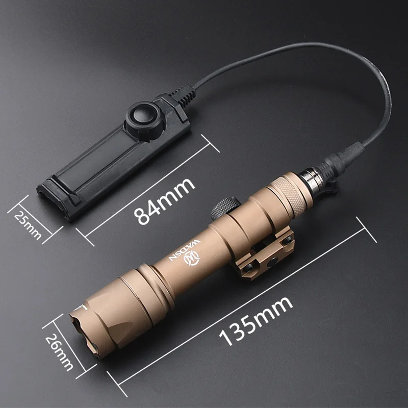 Suref-linterna táctica M600 M600C para arma de caza, accesorio de doble función para Rifle táctico, Airsoft, luz LED para explorador