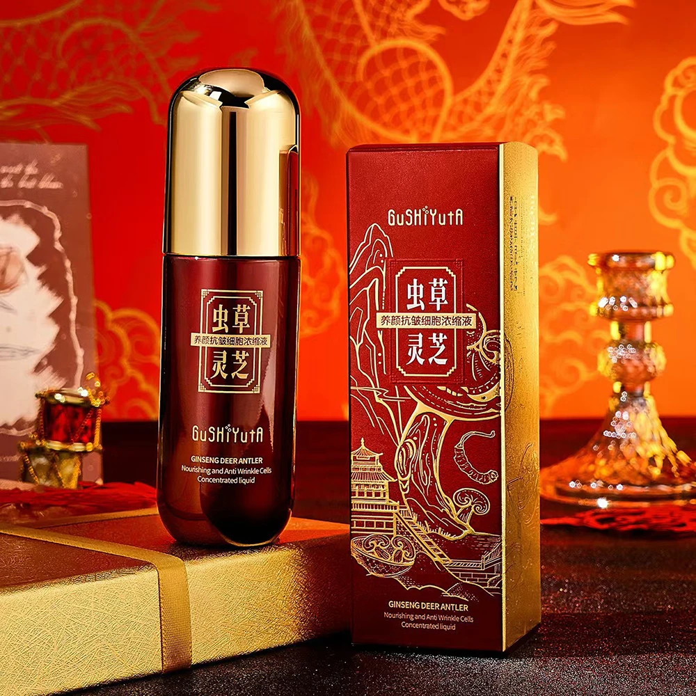 

40ml Cordyceps Ganoderma Essence Facial Supplements Anti-aging Face Serum Moisturizing Elastic Smooth Korean skincare products