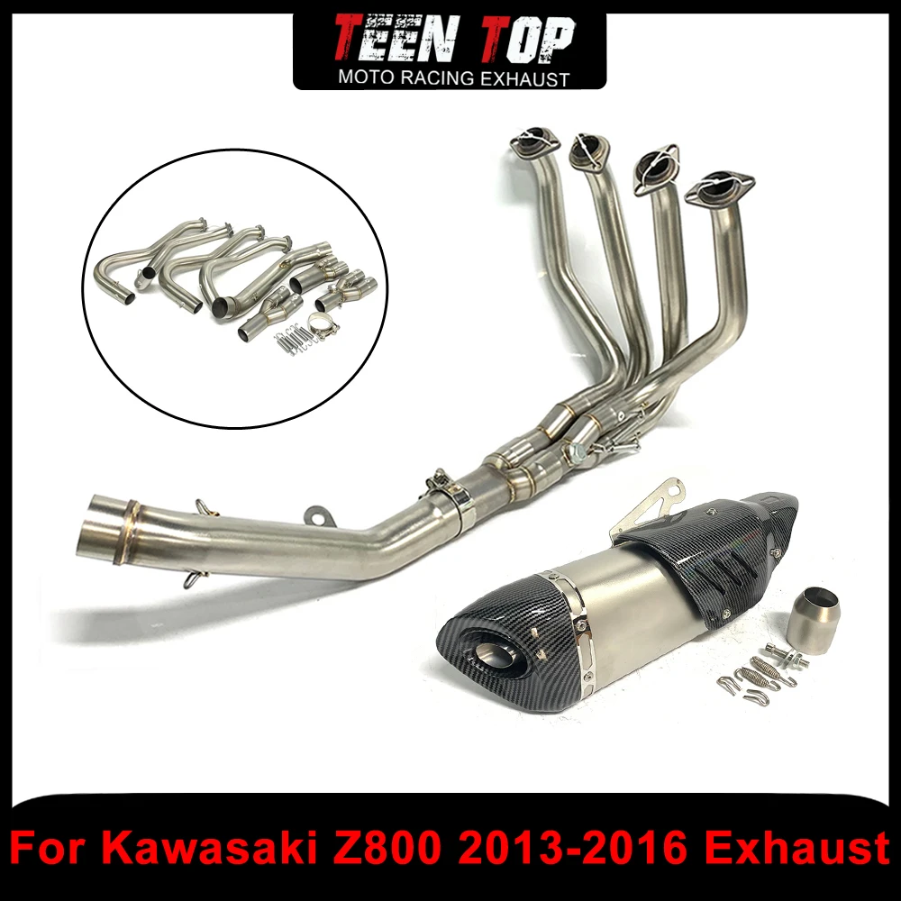 

Для KAWASAKI Z800 полные выхлопные системы мотоциклетная выхлопная соединительная труба 51 мм передняя соединительная труба Z 800 2013-2016 выхлопная труба