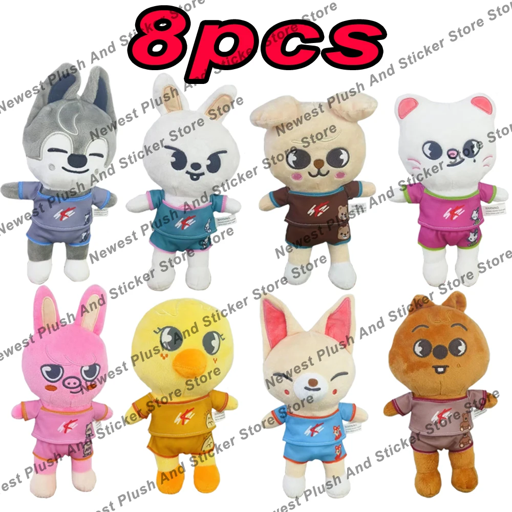 Skzoo 25cm Kpop Cartoon Stuffed Animal Plushies Stay Plush Doll Toys Kawaii JYP Adults KZ Fans Keychain Pendant Kid Gift