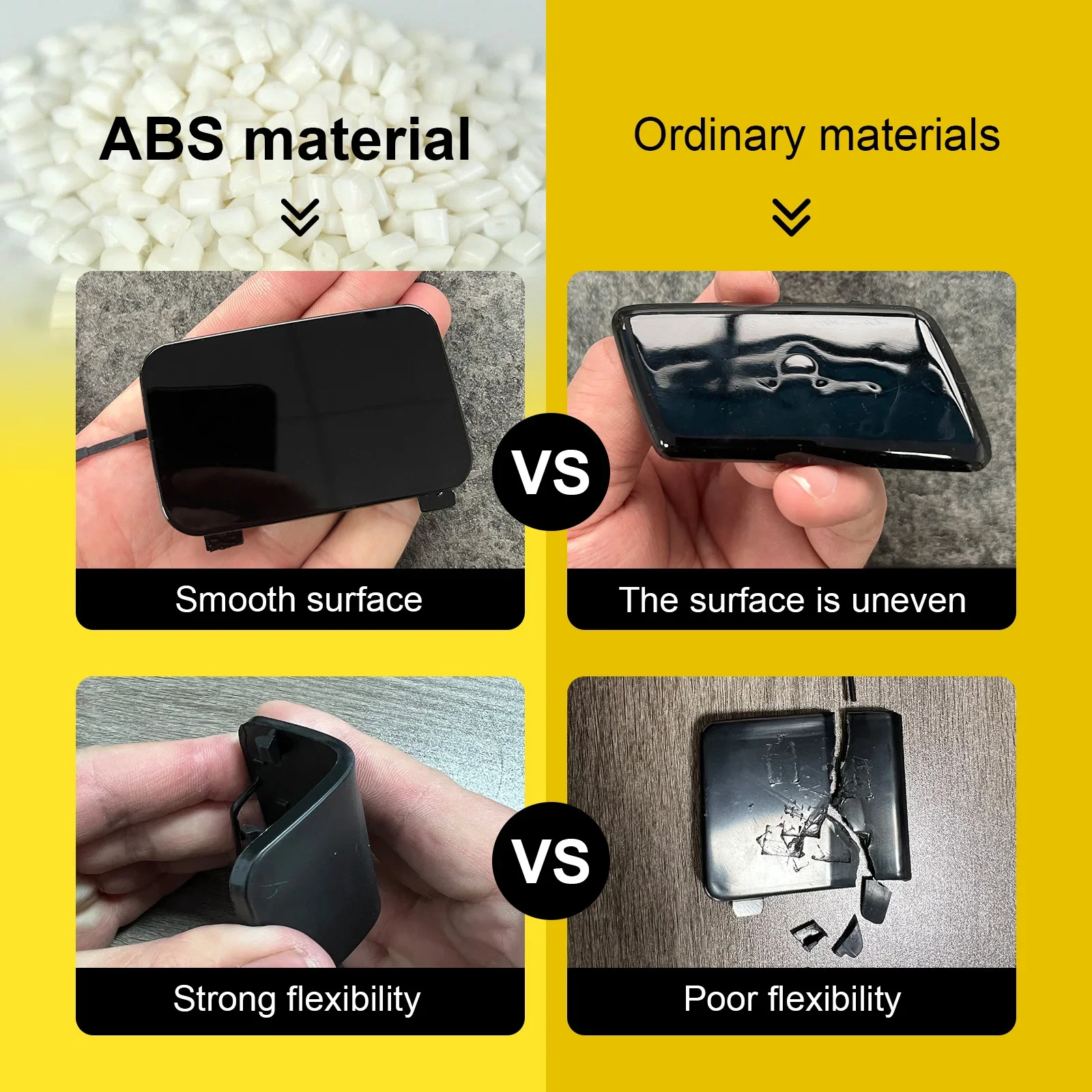 Osłona haka holowniczego przedniego zderzaka do Mercedes Benz GLA W156 X156 Facelift 2017-2020 z standardowym pakietem wyposażenia