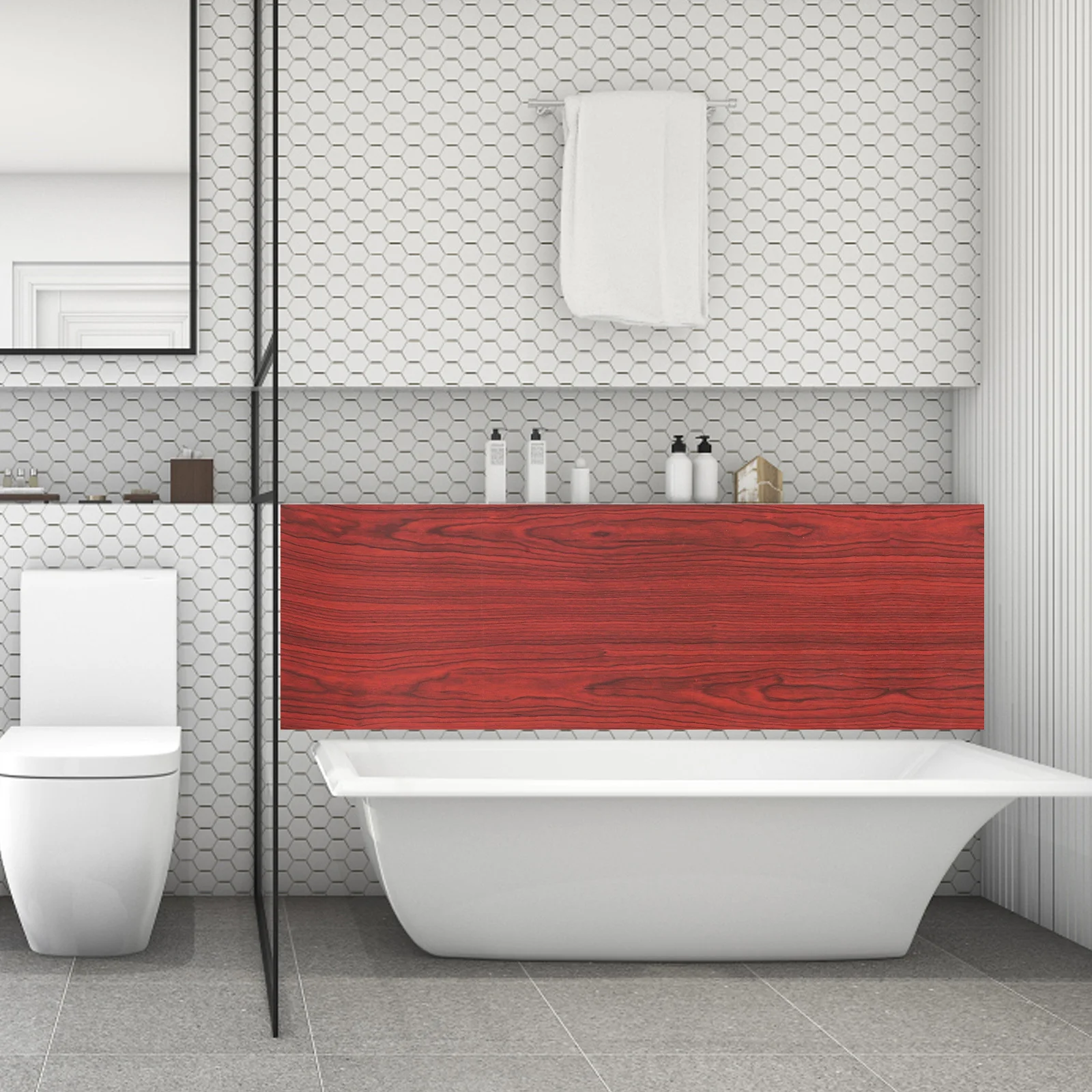 

PVC Waterproof Self-Adhesive Wood Grain Wallpaper Thickened Peel Stick Furniture Renovation Wood Wall Decor Natural Texture Easy