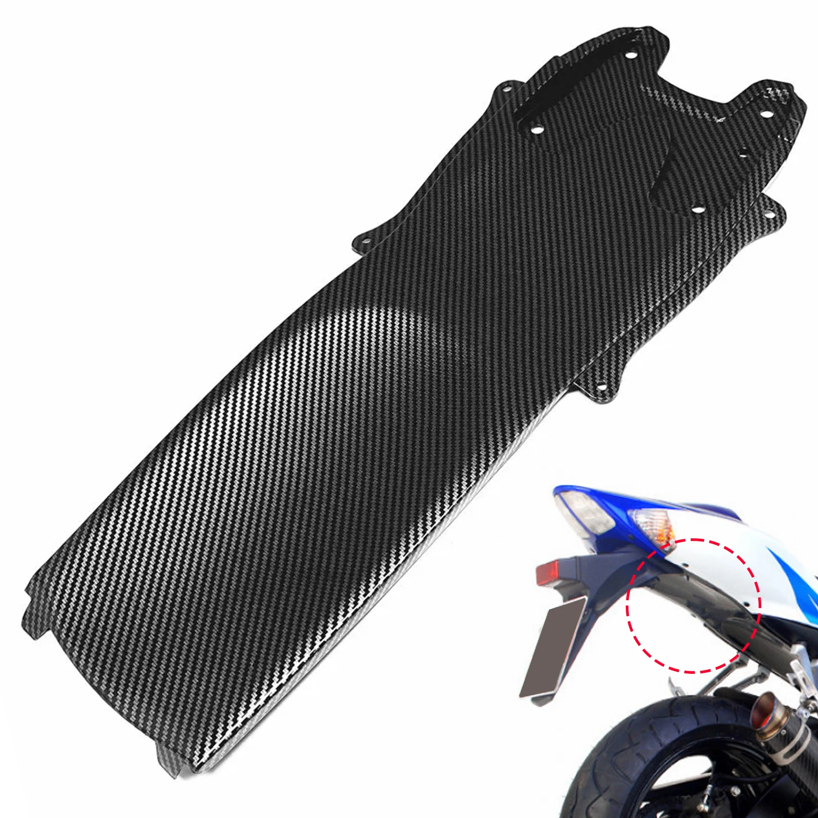 

Carbon Fiber Pattern Rear Bottom Tail Fairing Panel Cowl Cover for suzuki gsxr 600 gsxr 750 2006-2007