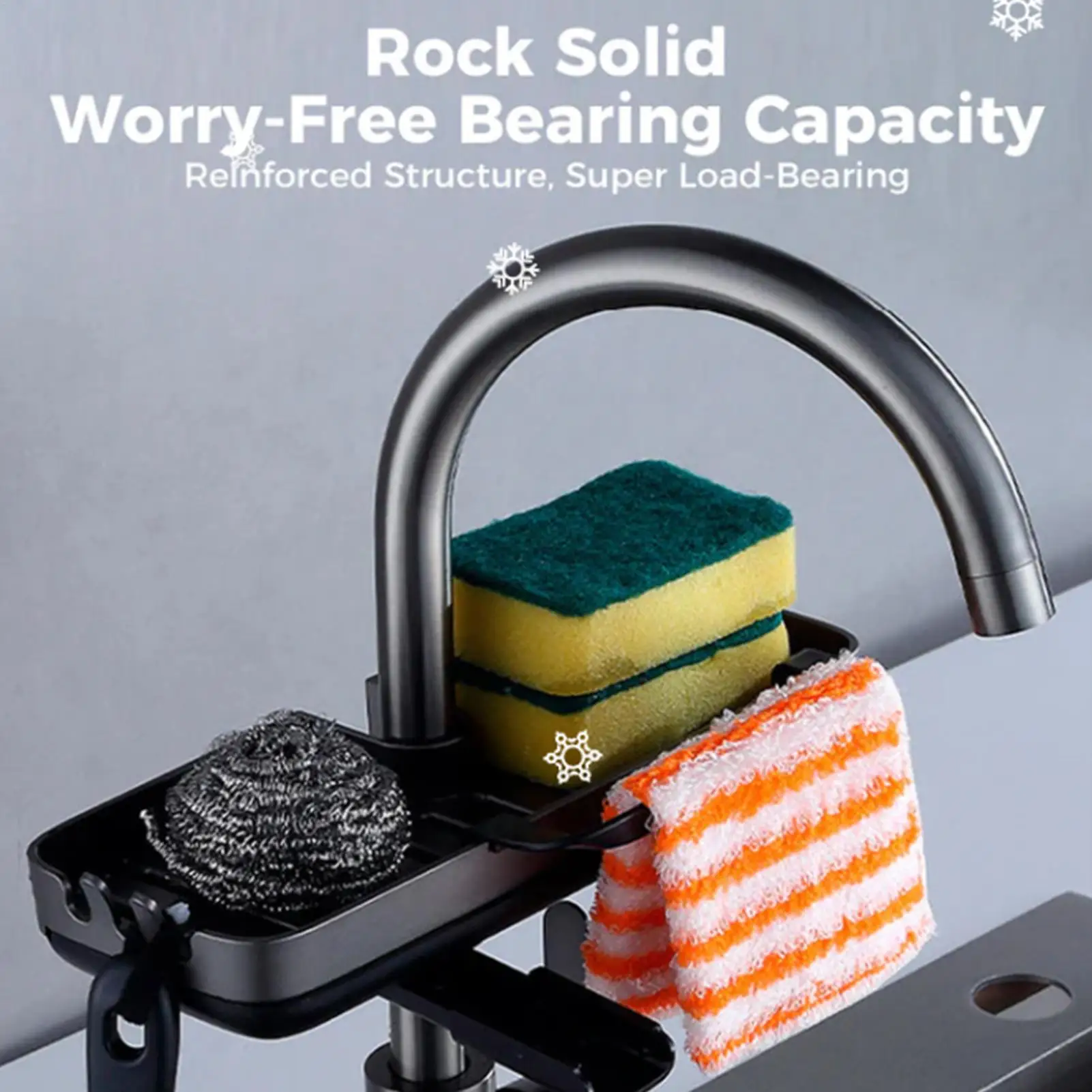 

Кухонная стойка для слива раковины, держатель для смесителя для хранения губки, сушилка для мыла, полка, корзина, вращающийся органайзер, аксессуары для ванной комнаты