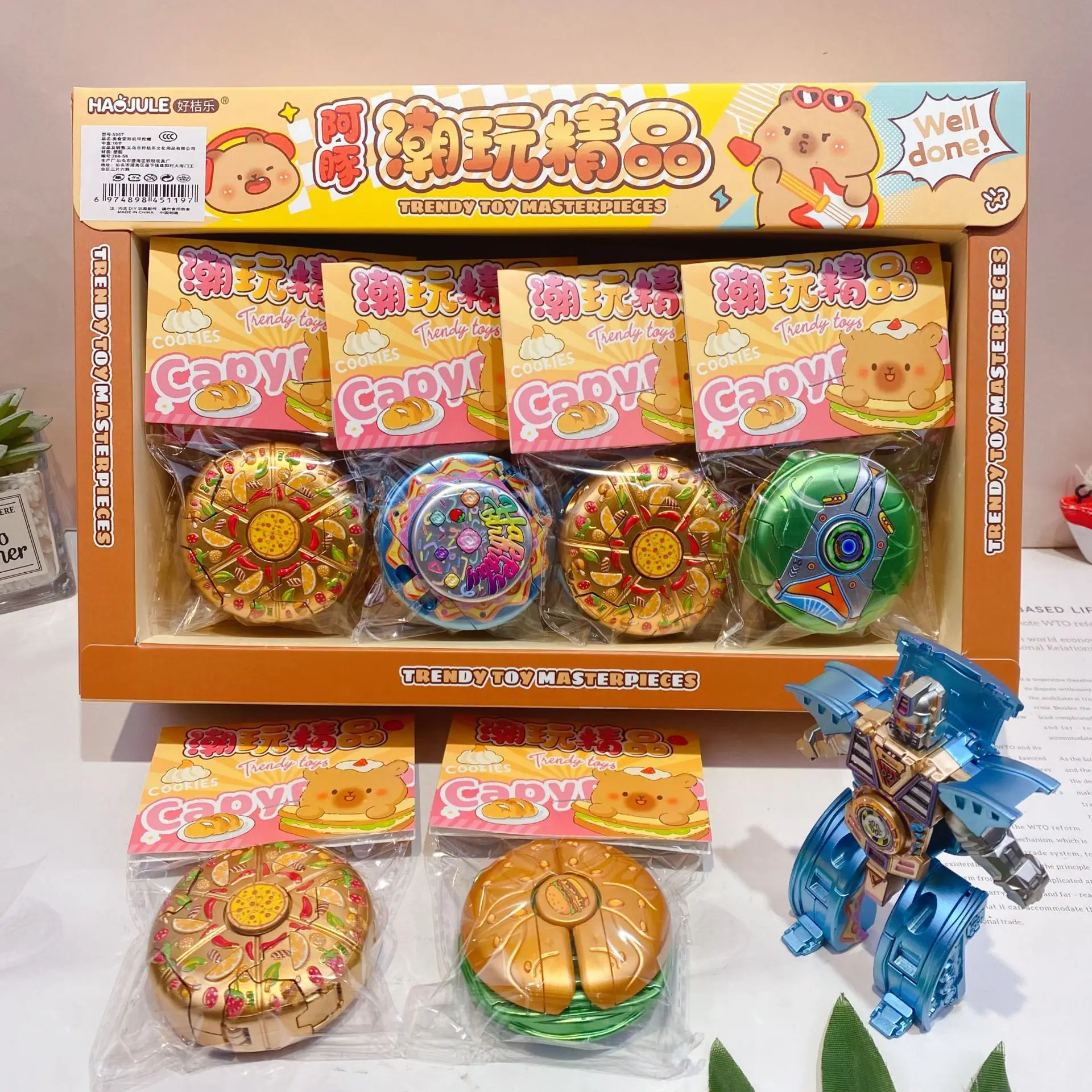 

Креативная трансформирующаяся игрушка-меха для пальцев с высоким эстетическим потенциалом, развивающая и антистрессовая.