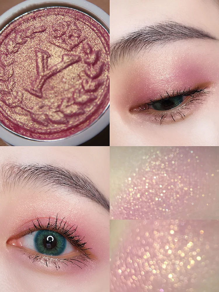 Monochrome Eyeshadow for Beginners, Pearlescent Mashed Potatoes, Mermaid Sequins, Easy to Use