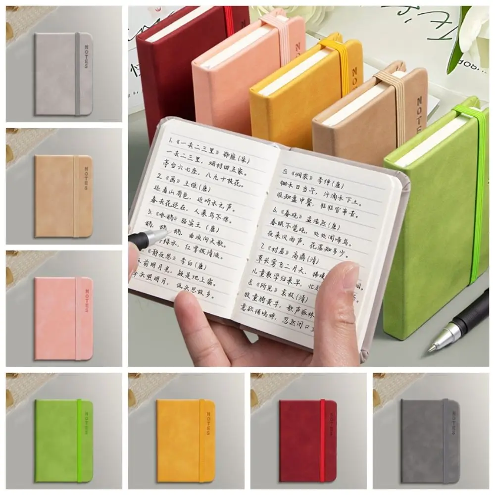 Portable Memo Diary Planner A7 Mini Notebook Diary Notebook Agenda Organizer Pocket Notepad Taking Notes Thickening Student