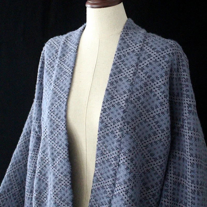 Women's Winter Kimono Feather Knitted Cardigan Plush Warm High-End Lace Blouse Jacket Japanese Haori