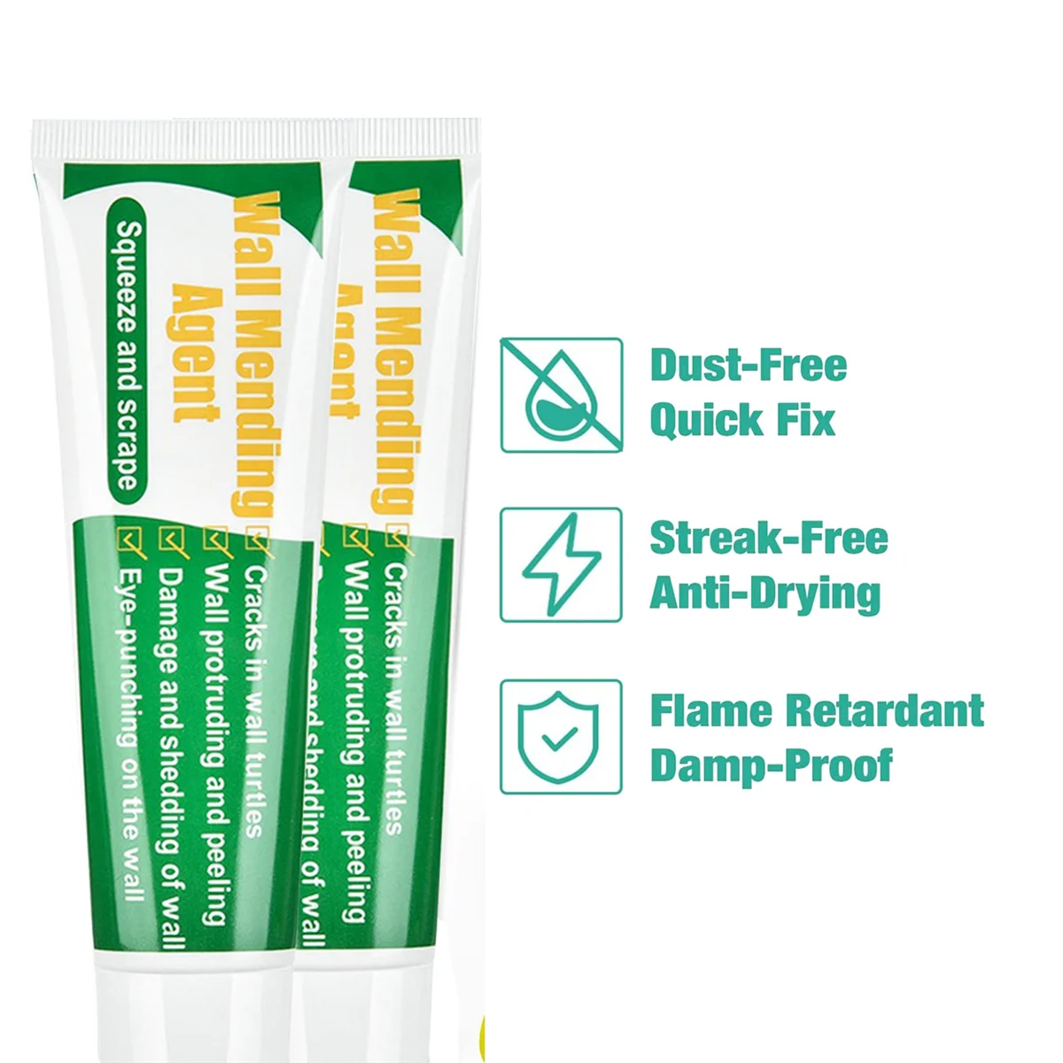 Agent de réparation mural sûr pour plâtre, plafond et feuille de roche, kit de réparation de cloisons sèches