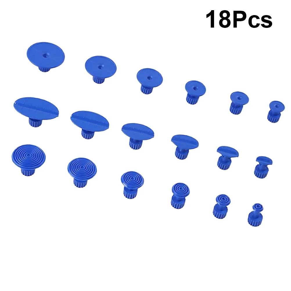 

18Pcs Car Dent Puller Professional Repair Tool Sheet Metal Sag Removing Special Chuck Blue Car Depression Removal Tool
