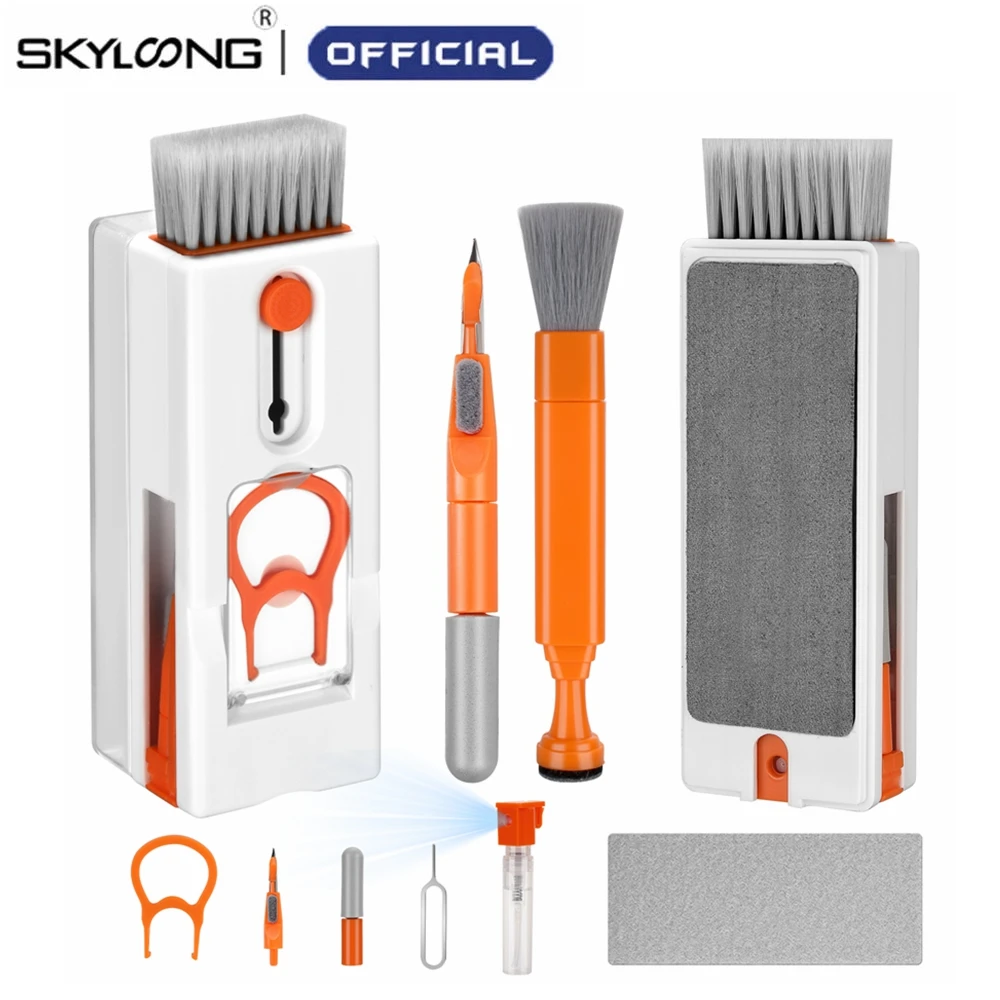 SKYLOONG Keyboard Cleaning Kits 11 In 1 Screen Cleaner Set For MacBook IPad IPhone Pro Mobile Phone Wireless Earphone With Brush