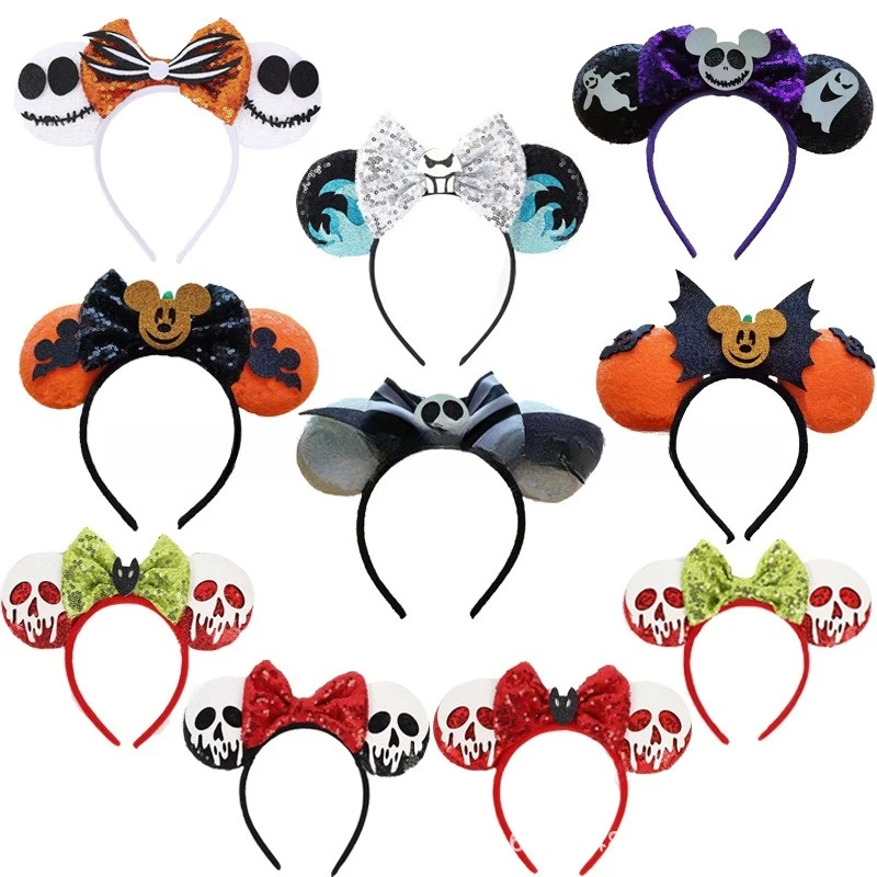 

Disney Halloween headdress witch hat magic headband cosplay prop lace headband funny evil pumpkin hair card