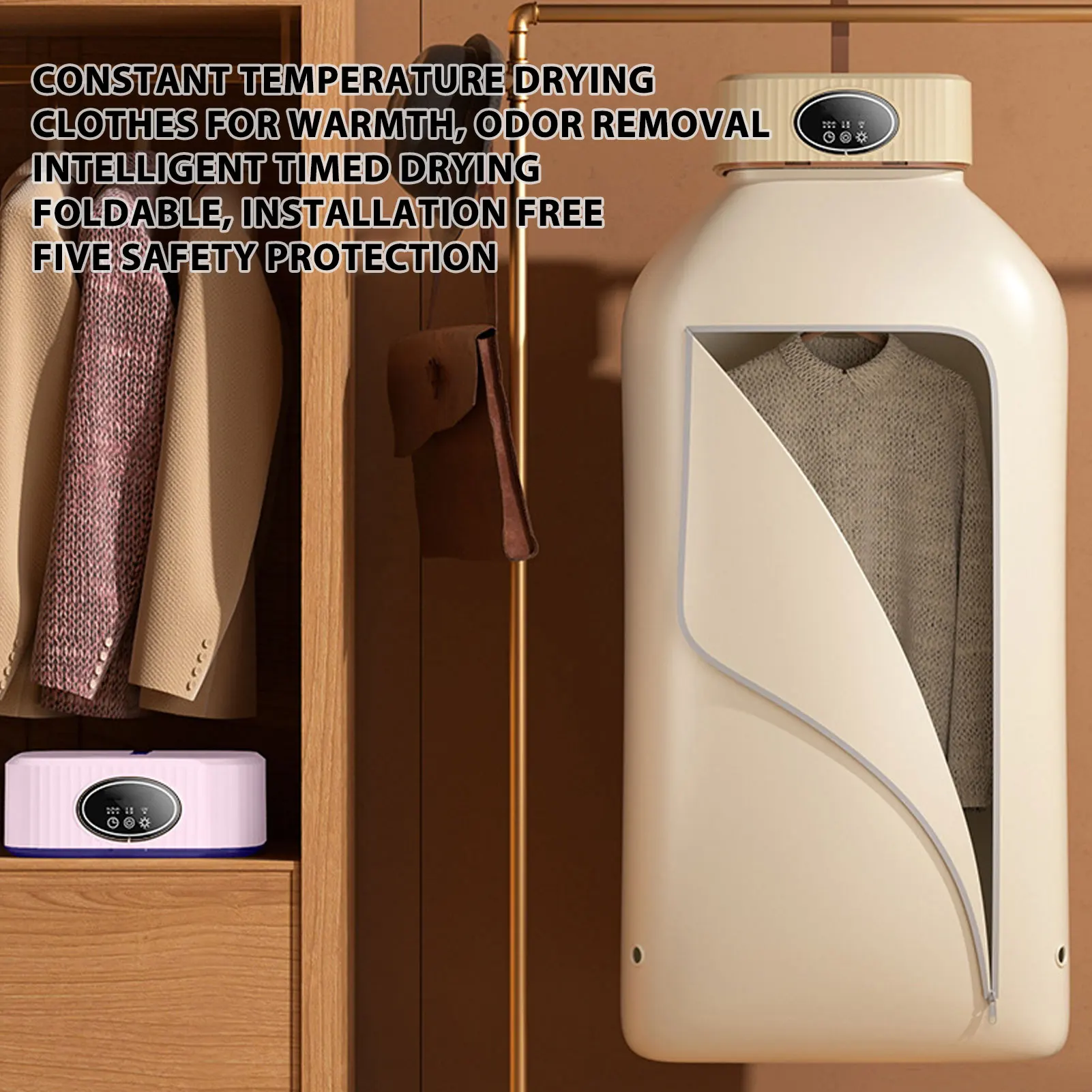clothes-dryer-portable-foldable-quiet-operation-timer-function-energy-saving-fast-drying-for-camping-apartment-dormitories