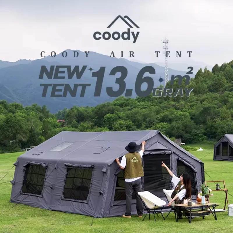 

Cotton Materials Waterproof Large Air Tent Outdoor 13.6 Inflatable Tent