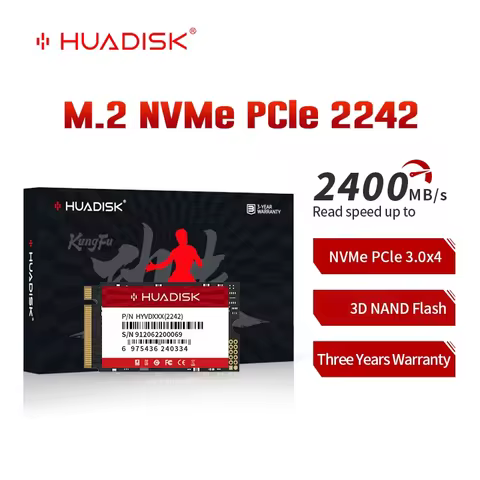 HUADISK SSD M2 NVMe 1TB 512GB 256gb 128gb Solid State Drive PCIe 3.0X4 NVMe M2 SSD 2242 for Laptop Lenovo S540