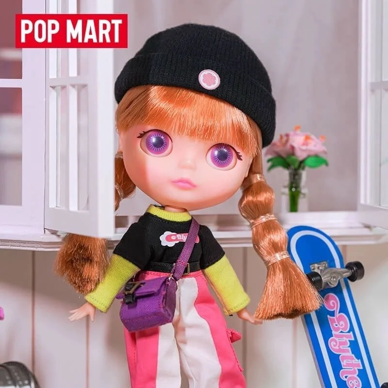 

Hot Molly Blyth Bjd Doll Skateboard Slide Anime Figure Doll Joint Body Dress Up Suit Action Figurine Decorative Collectible Gift