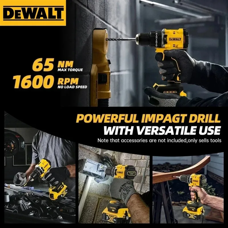 DEWALT DCD805 Brushless Compact Electric Screwdriver Hand Drill Impact Drill 20V Rechargeable Lithium Battery Charger