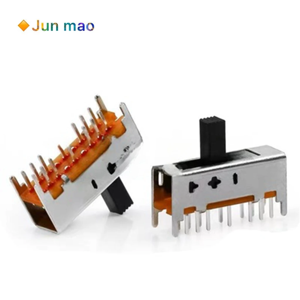 10PCS SS-26D01G7 Ball Pulling Power Switch Vertical Straight Double Row 14 Pin Six Gear - with 4 Fixed Feet