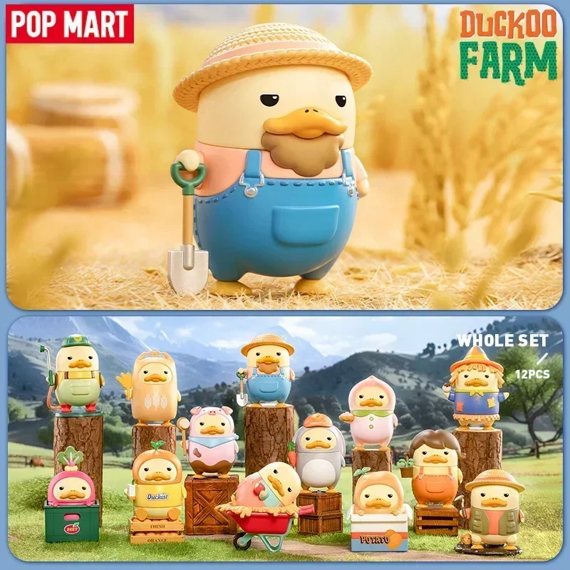 

POP MART DUCKOO FARM Series Blind Box, Original Surprise Action Figure, Cartoon Farm Animal Model, Collectible Gift for Kids