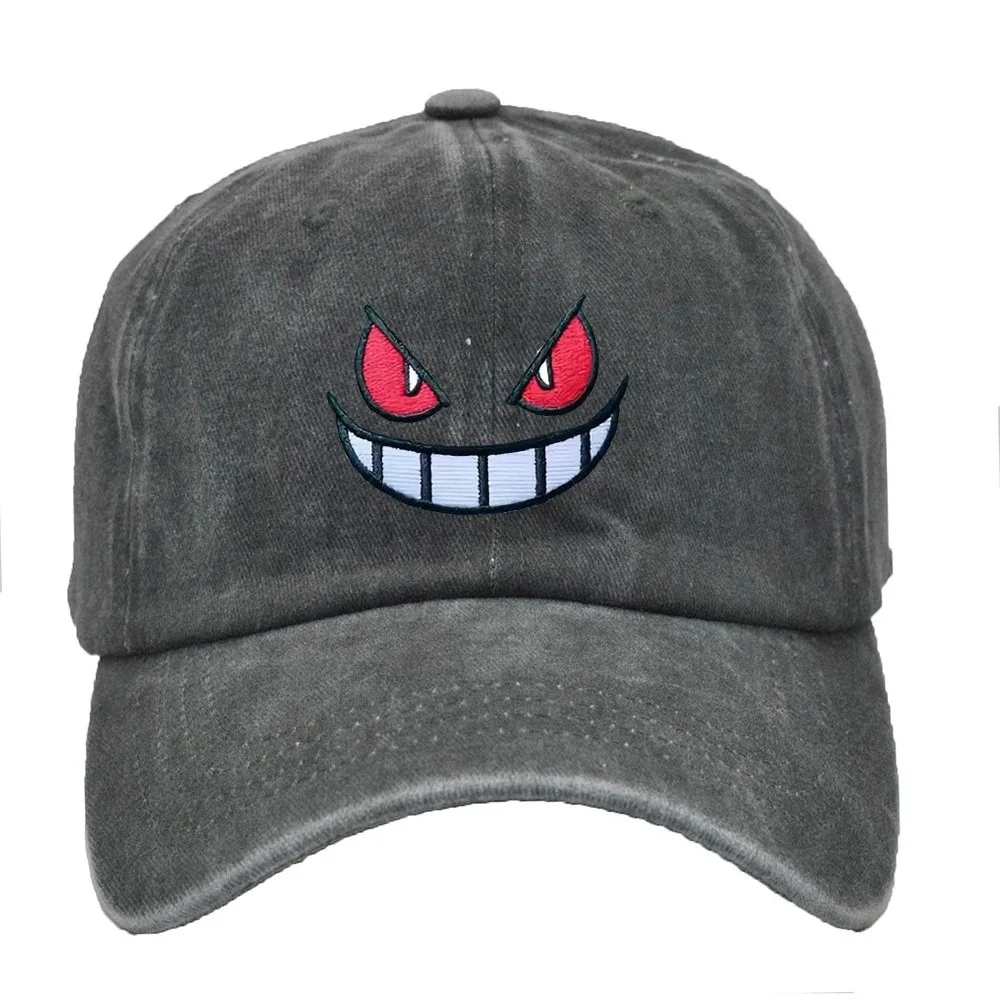 Bandai Pokemon Gengar Baseball Cap Snapback Hat Adjustable Sports Caps Embroidered Purple Black Unisex Outdoor Gift for Fans view 4