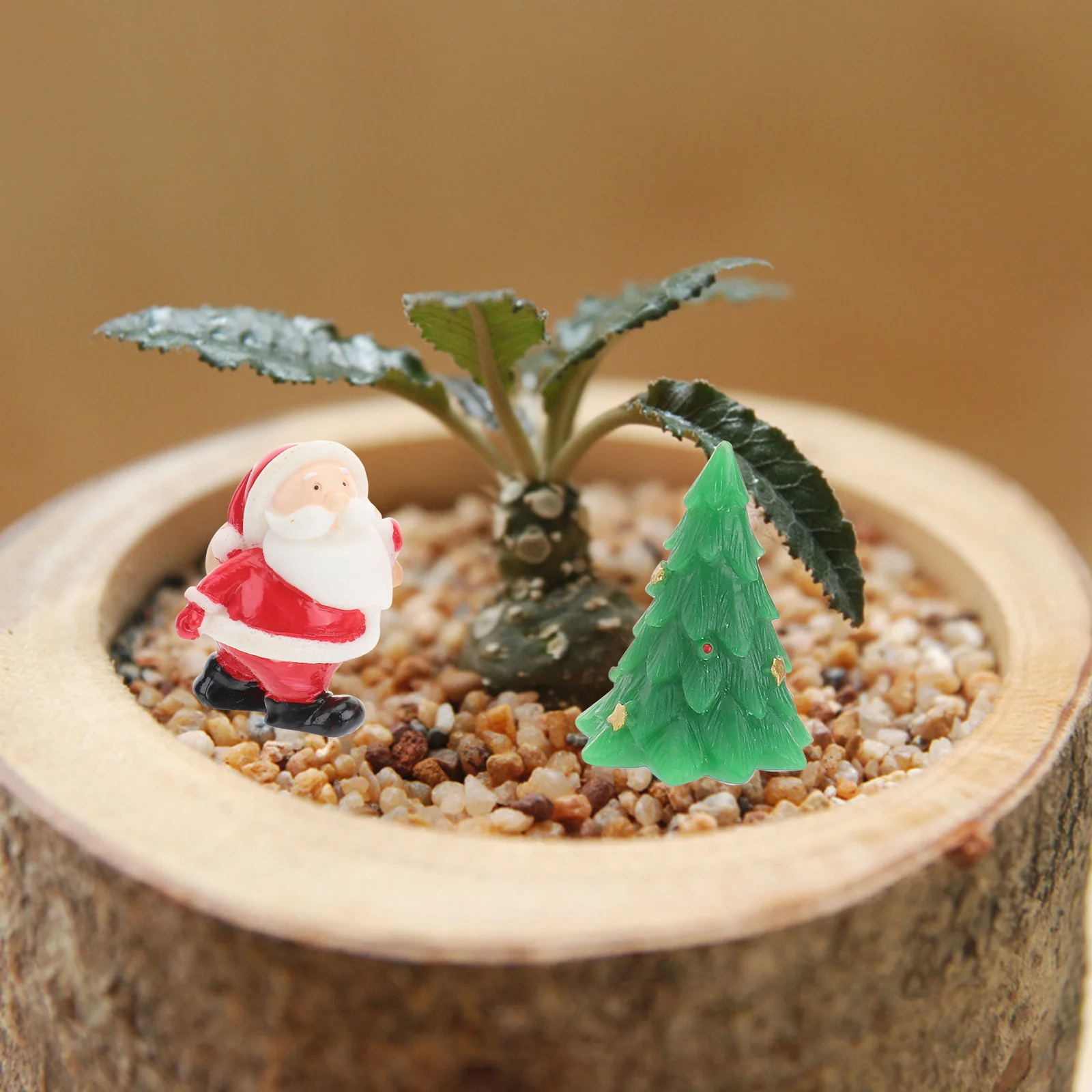 

8pcs Snowman Elk Christmas Decorations Resin Mini Desktop Ornament For Holiday Party Home Garden Decoration Xmas Adornment