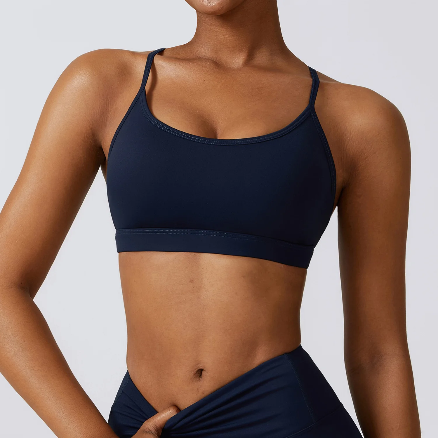 Top de colheita para mulheres, Sutiã Yoga respirável, Roupa interior feminina, Top esportivo push up, Top de ginástica à prova de choque, Sutiãs fitness