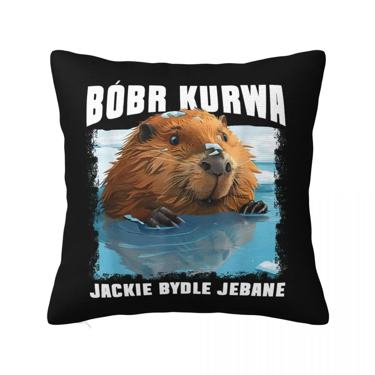 Bober Bobr Kurwa Pillowcase Polyester Cushion Cover Decoration Throw Pillow Case Cover Home Zippered 18'