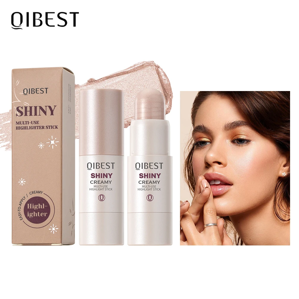 3 Colors 3D Face Brighten Highlighter Bar Cosmetic Face Contour Bronzer Shimmer Highlighter Stick Concealer Cream Makeup Tools