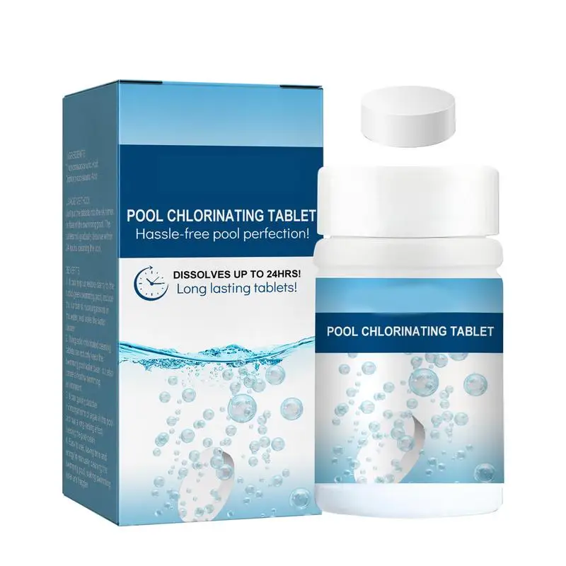 

100pcs Multifunctional White Chlorine Tablets For Swimming Pool Cleaning Tablet Spa Clean Protect Against Harmful Sun Ray