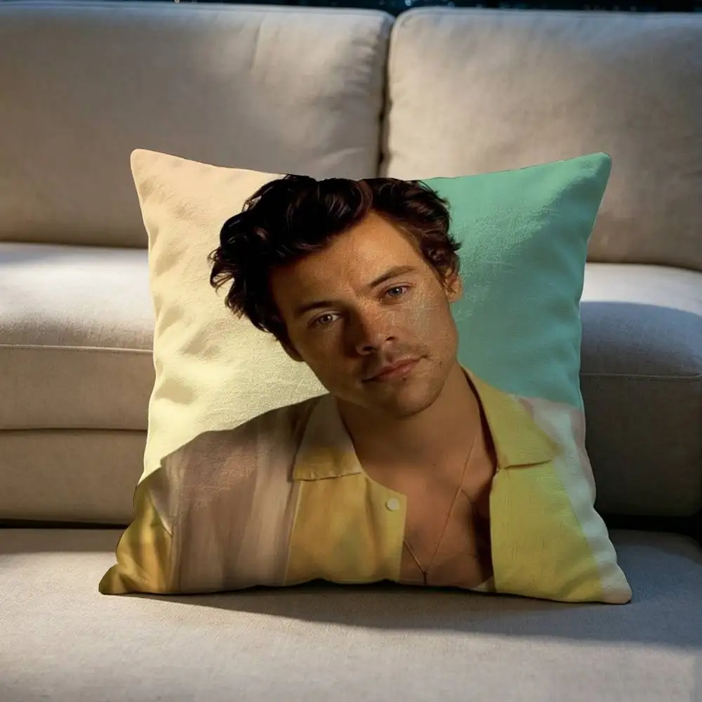 Famous Pop Singer Harry Styles  Pillow cover gift High definition digital printing,Surprise  vivid pattern Household.