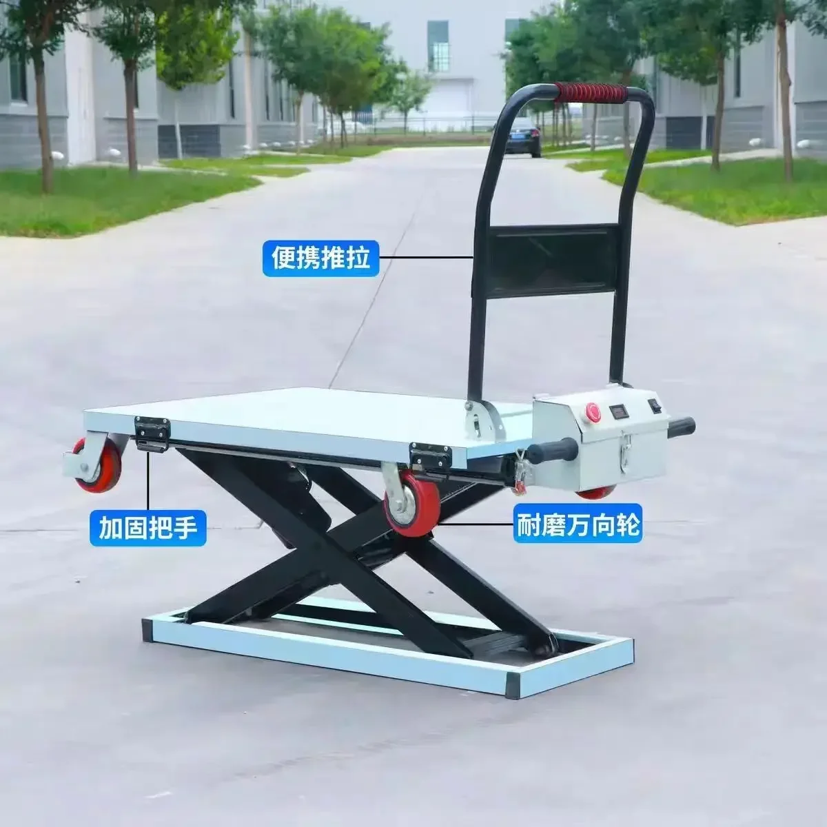 

portable electric powered selfloading hand carts & trolleys