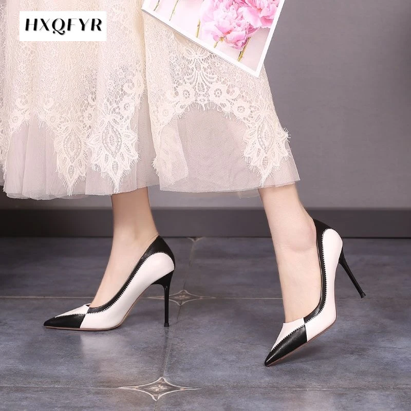 2022 New Pointy Sexy Women Fashion Stiletto Heels Lady Classic Comfort Shallow Mouth Heel Shoes Ladies Dress Shoes Heels Women