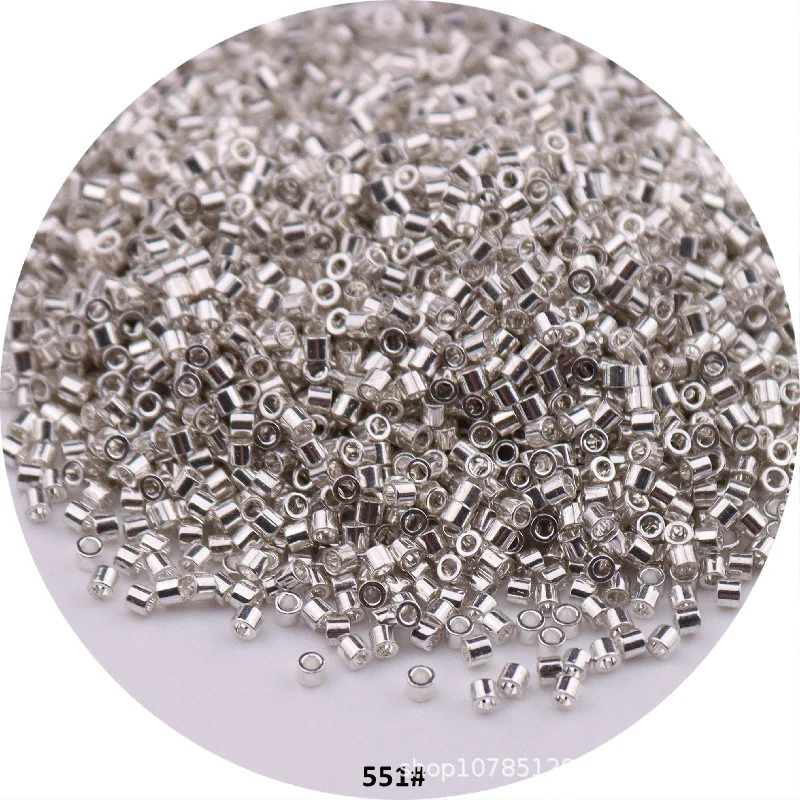 1000 Stück 1,6 mm metallische Glasperlen 11/0 lose Abstandsperlen für Handarbeiten, Schmuckherstellung, DIY-Charms, handgefertigtes Nähen
