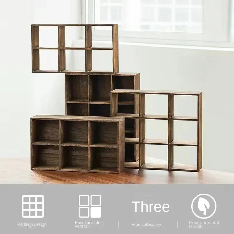 Modern Minimalist Solid Wood Cup Holder Desk Organizer Tea Storage Rack Elegant Home Solution Stylish Tea Stand Multi-functional